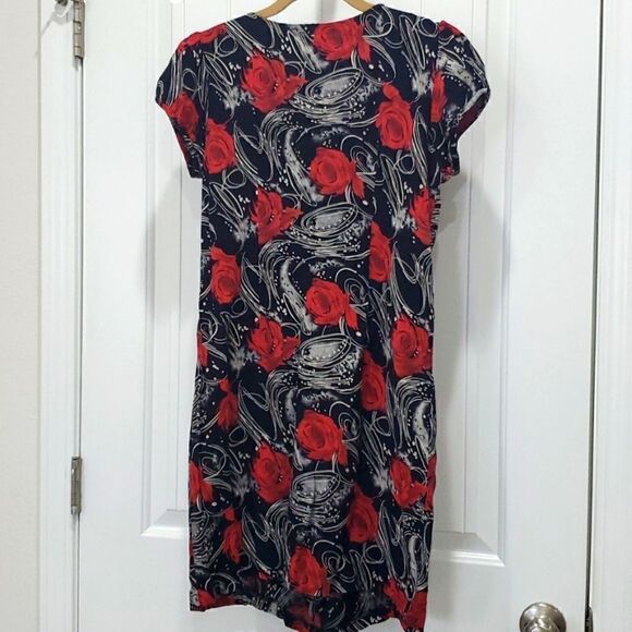 Mango Suit Colorfully Designed Slip on Dress w front pockets, size XL - Picture 4 of 4